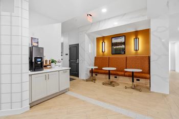 Complimentary coffee bar